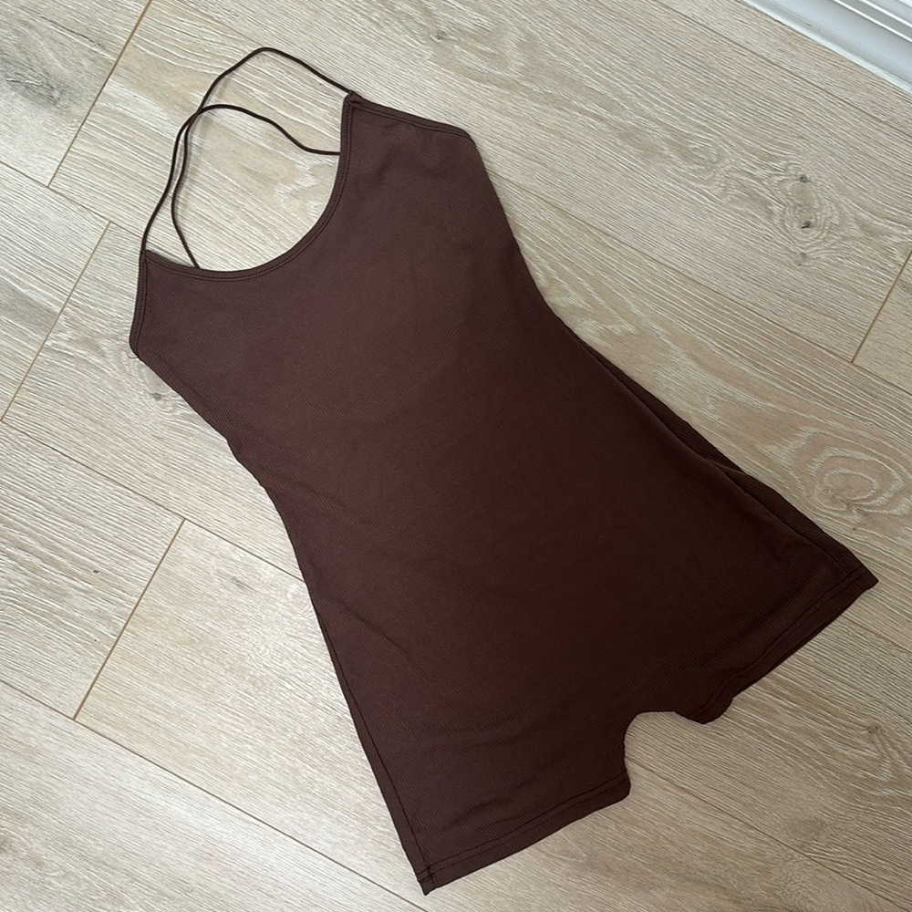 Jumpsuit brown worn once